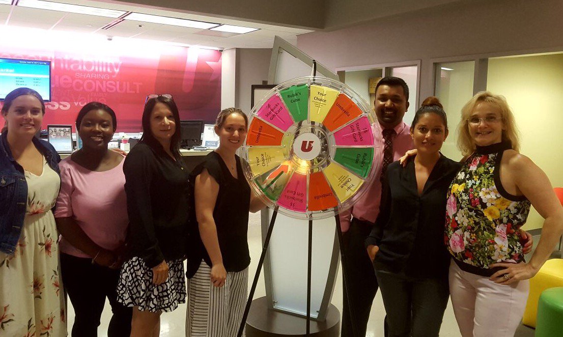 UTFinancial's tweet image. On, Monday staff at @UTFinancial branch locations posed for some photos to celebrate 50 years serving the community!