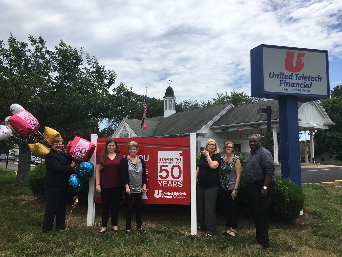 UTFinancial's tweet image. On, Monday staff at @UTFinancial branch locations posed for some photos to celebrate 50 years serving the community!