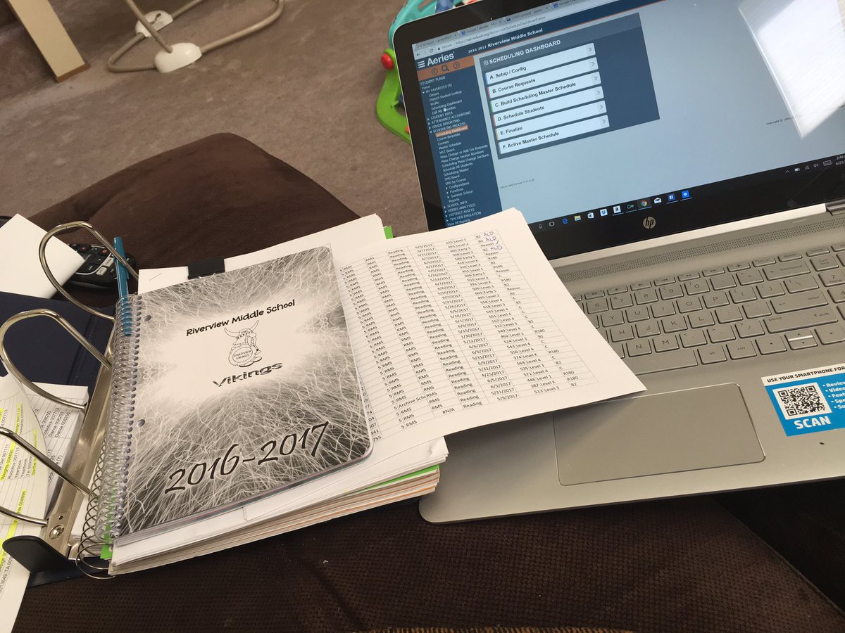 MrsHullSMS's tweet photo. Master scheduling for @rmsvikings from the comfort of home...yes please!! The work of a VP is never done!! #vplife #masterscheduler #loveit https://t.co/kOEJ4TqyDV