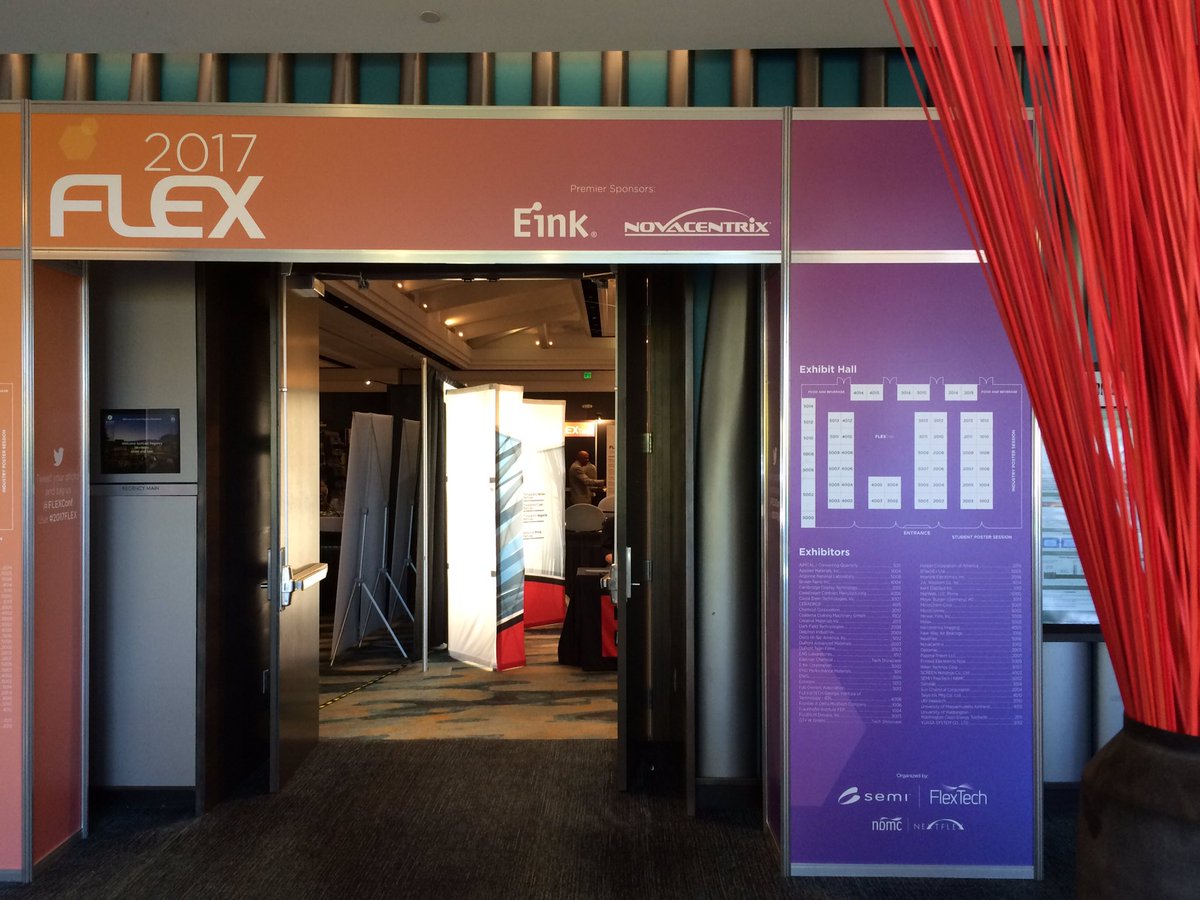 intevac_inc's tweet photo. Exploring the world of #flexiblehybridelectronics @flexconf #2017FLEX in beautiful #Monterey #California. https://t.co/FYBW4m7dhK