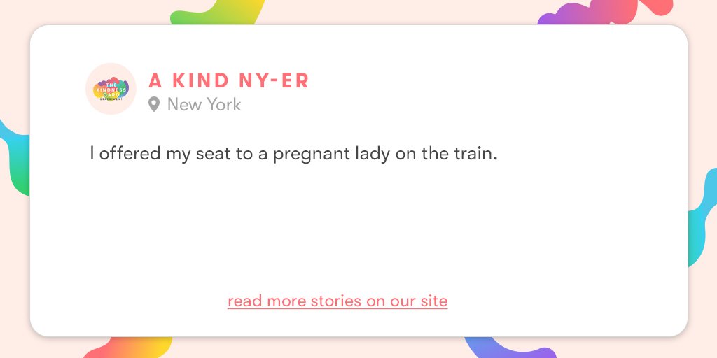 thekindnesscard's tweet photo. You’d be surprised at what kind acts earn people Kindness Cards! Read more true stories—link in bio! #KindnessIsHere https://t.co/cnWtUFdmYR