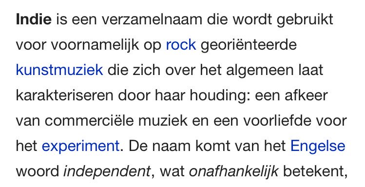 ONSJournaal's tweet photo. - Dan schijn je ook nog dit genre te hebben. Maar Indie muziek ben ik toch niet geïnteresseerd. https://t.co/qDbfQ8Vb8r