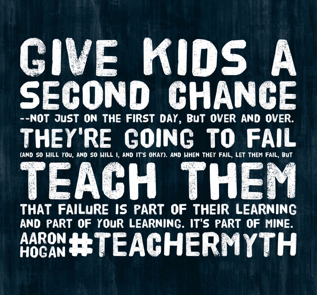 aaron_hogan's tweet photo. Students benefit from struggle &amp; even failure when we teach them how to overcome it!

Get #TeacherMyth here >> https://t.co/LgYpZt6EvT #TLAP https://t.co/FOmfavN0Xn