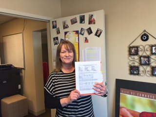 FortWorthDaveO's tweet photo. Vicky booking business even on her birthday! #InterstateClosingDay https://t.co/qhE88Rb6gh
