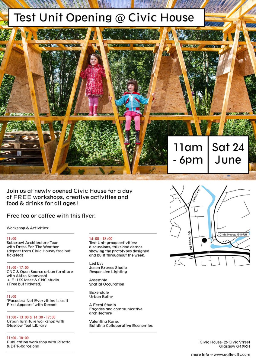 baxendalestudio's tweet photo. If ur in #Glasgow on Sat please come along and see what our #TestUnit participants have been doing. If ur not in Glasgow then u should be https://t.co/unAZBi4DrN