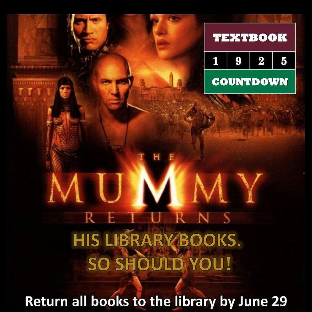 FFCAHSLibrary's tweet photo. Nothing angers the dead more than unreturned library books. @ffca_hsc #textbookcountdown #librarymemes https://t.co/WiHNOeaIQt https://t.co/WqCUvT8gGq
