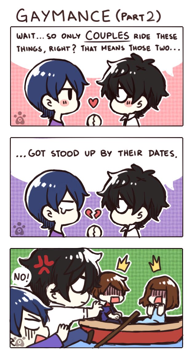 When people just cant believe gay love is in the air. LMAO #Persona5 