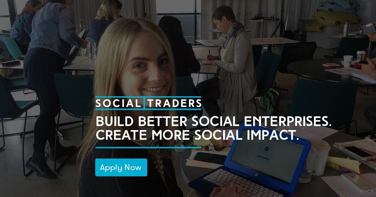 socialgoodstuff's tweet photo. Applications close today for @socialtradersau #STCrunch #startup #accelerator! https://t.co/S2Wc6N2fC4 @DavidBrookesAU #SEConf2017 https://t.co/AusyYTjMBe