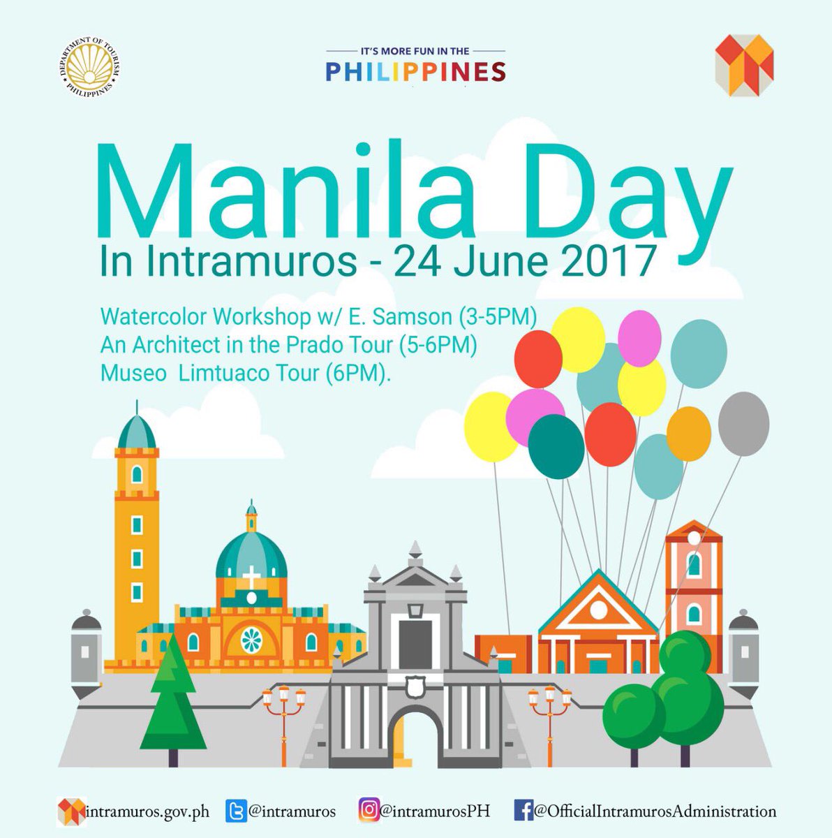 Intramuros's tweet photo. #JoinUs For more info: Watercolor Workshop https://t.co/ISSaru0gHe Del Prado https://t.co/KgOVxtXejA Limtuaco Tour https://t.co/ugT0hplx2s https://t.co/z851eSiNJa