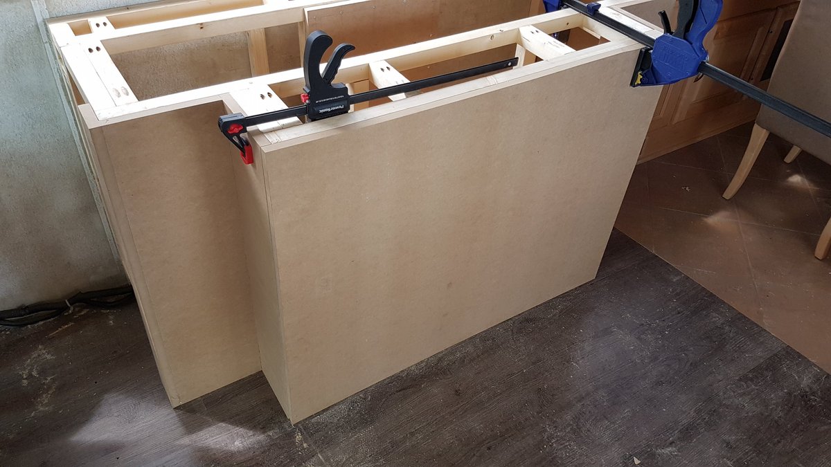 explorking's tweet photo. Progress update on #explorker2 media center. Getting it ready for a @tvliftcabinet tv lift and fireplace. #explorking #rvlife #rv #camping https://t.co/tOgsCFD4OZ