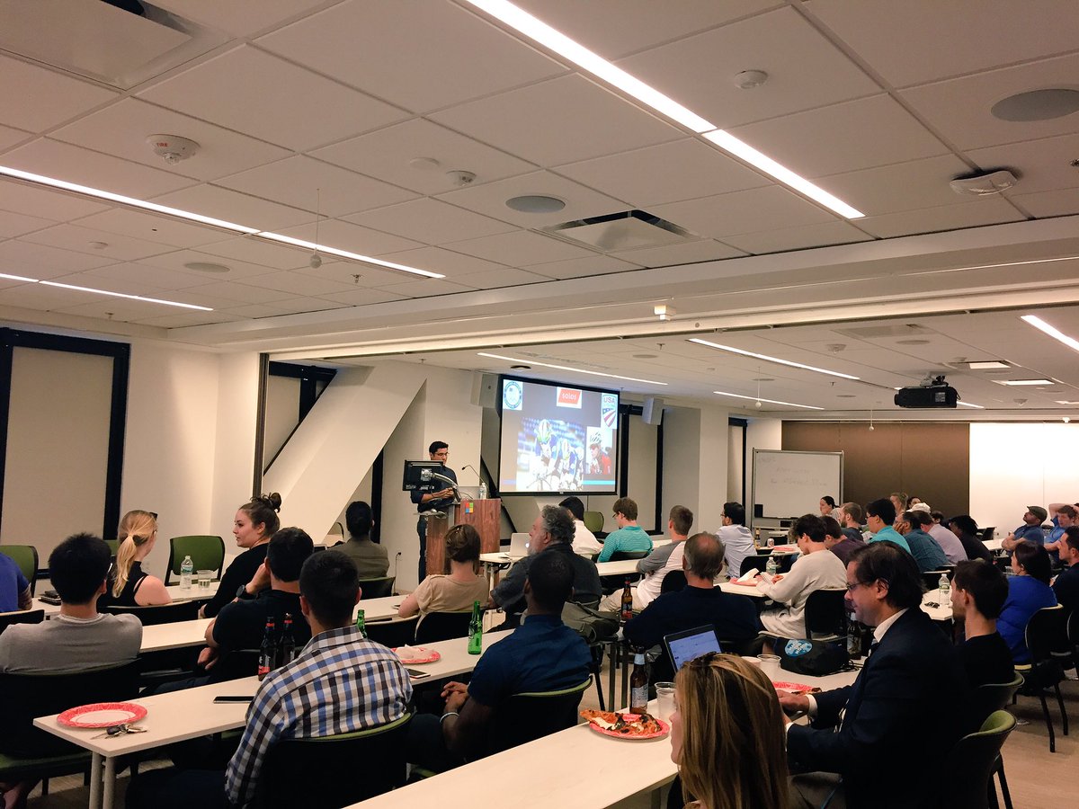 PTC's tweet photo. .@netomartinez_v from @kopin nails #performanceAR. Why sports? People are getting into the data to perform better, faster. #AR #BostonAR https://t.co/OJESXjFewN