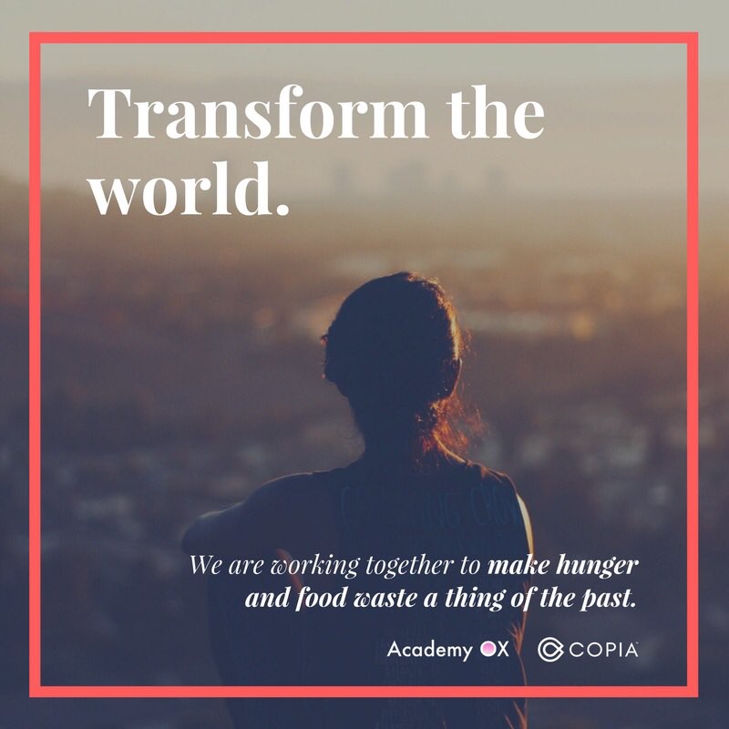 Making change happen with @AcademyOX at #FutureSummitSF #zerowaste #zerohunger