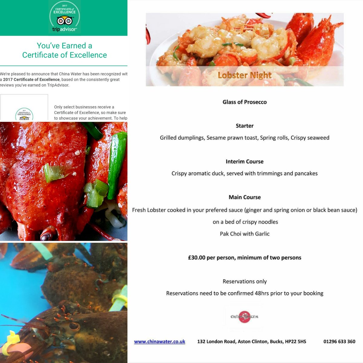 ChinaWaterUk's tweet photo. #Lobster #delicious #chinesefood @ChinaWaterUk #astonclinton https://t.co/B2t5PzeU66
