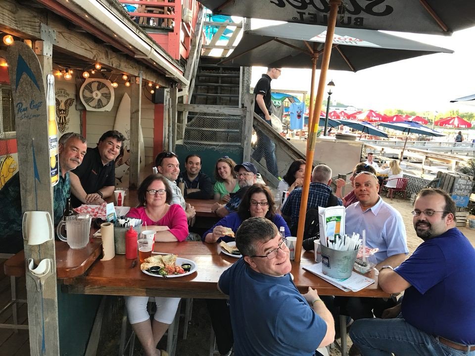 jenniever's tweet photo. Wednesday Dinner out for #edaccess17 #edaccess2017 @edACCESS. On the water! https://t.co/z6MLQSglHf