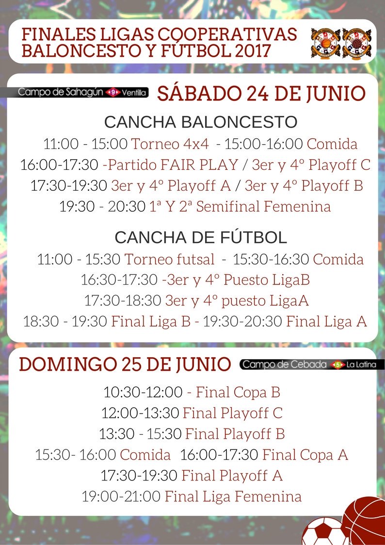 ligacooperativa's tweet photo. @basketcrazies Volvemos con las #FinalesCooperativas en #campodecebada y #IXfestival Radioalmenara. ¿Os apuntais? https://t.co/teGXDe4C0d
