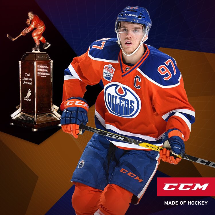 CCMHockey's tweet image. Congrats to @cmcdavid97 on winning the Ted Lindsay Award! #MadeOfHockey #NHLAwards