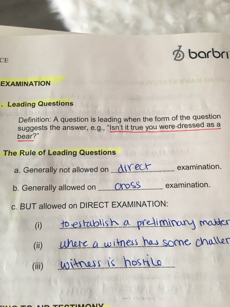 leading question definition