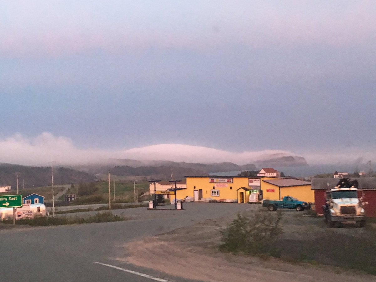 alysonsamsonNB's tweet photo. Port Rexton tonight while heading home. #somefog #rightpretty https://t.co/03rvf6uyTd
