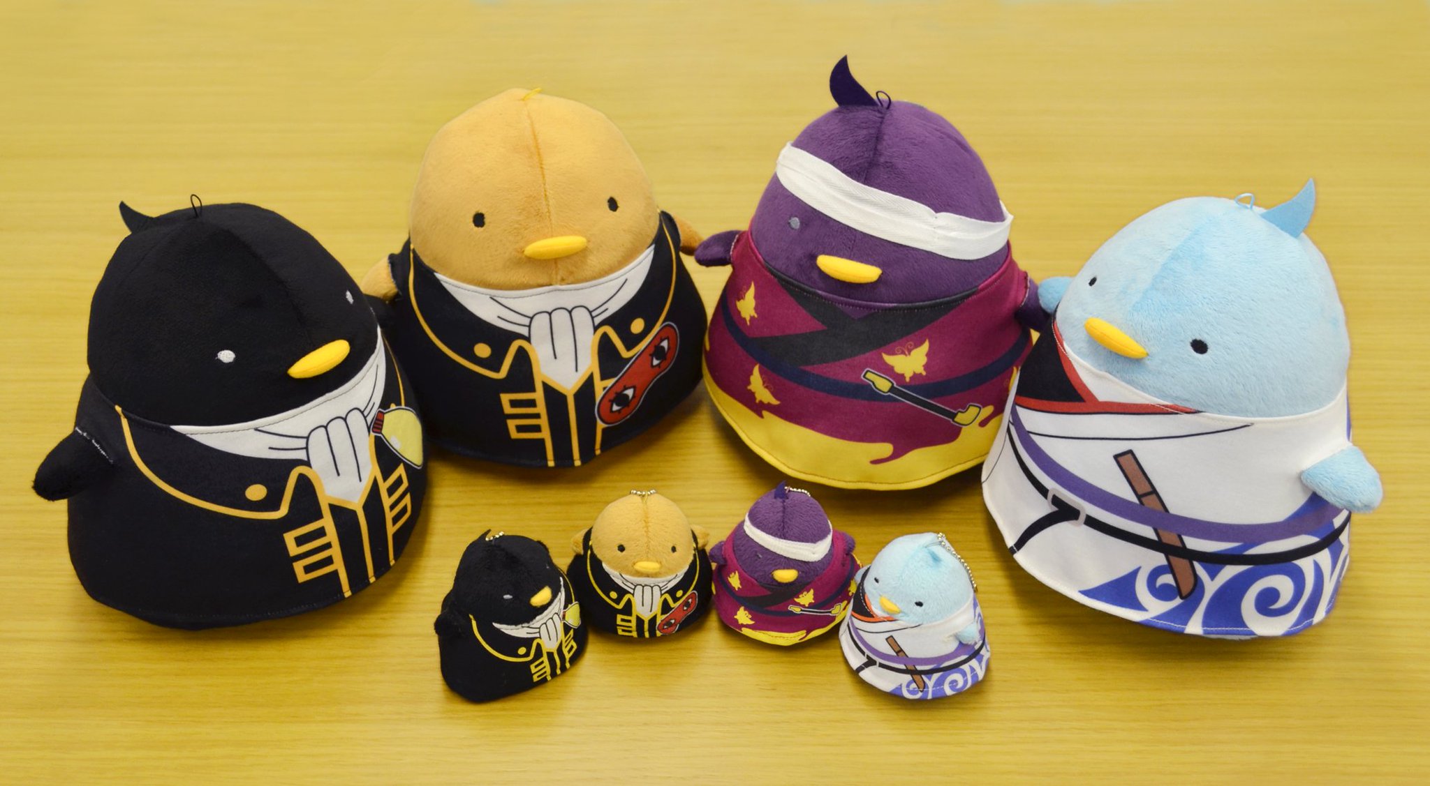 銀魂 ちゅんコレ 大 坂田銀時 土方 沖田 高杉 ぬいぐるみ 銀魂×Sanrio characters』のキャラをモチーフにした『ちゅんコレ