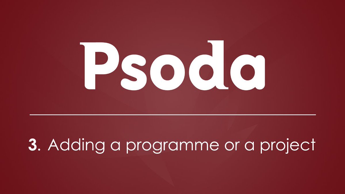 Psoda_Bruce's tweet photo. This video #tutorial shows how to add a programme or a project in #Psoda. #projectmanagement https://t.co/CIxkw3egPs https://t.co/GybS5kohVn