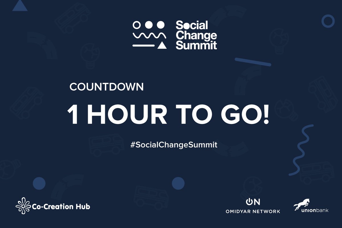 It is 1 hour to go to the 2017 #SocialChangeSummit! We are looking forward to having you join us. bit.ly/2sVvgHe.cm