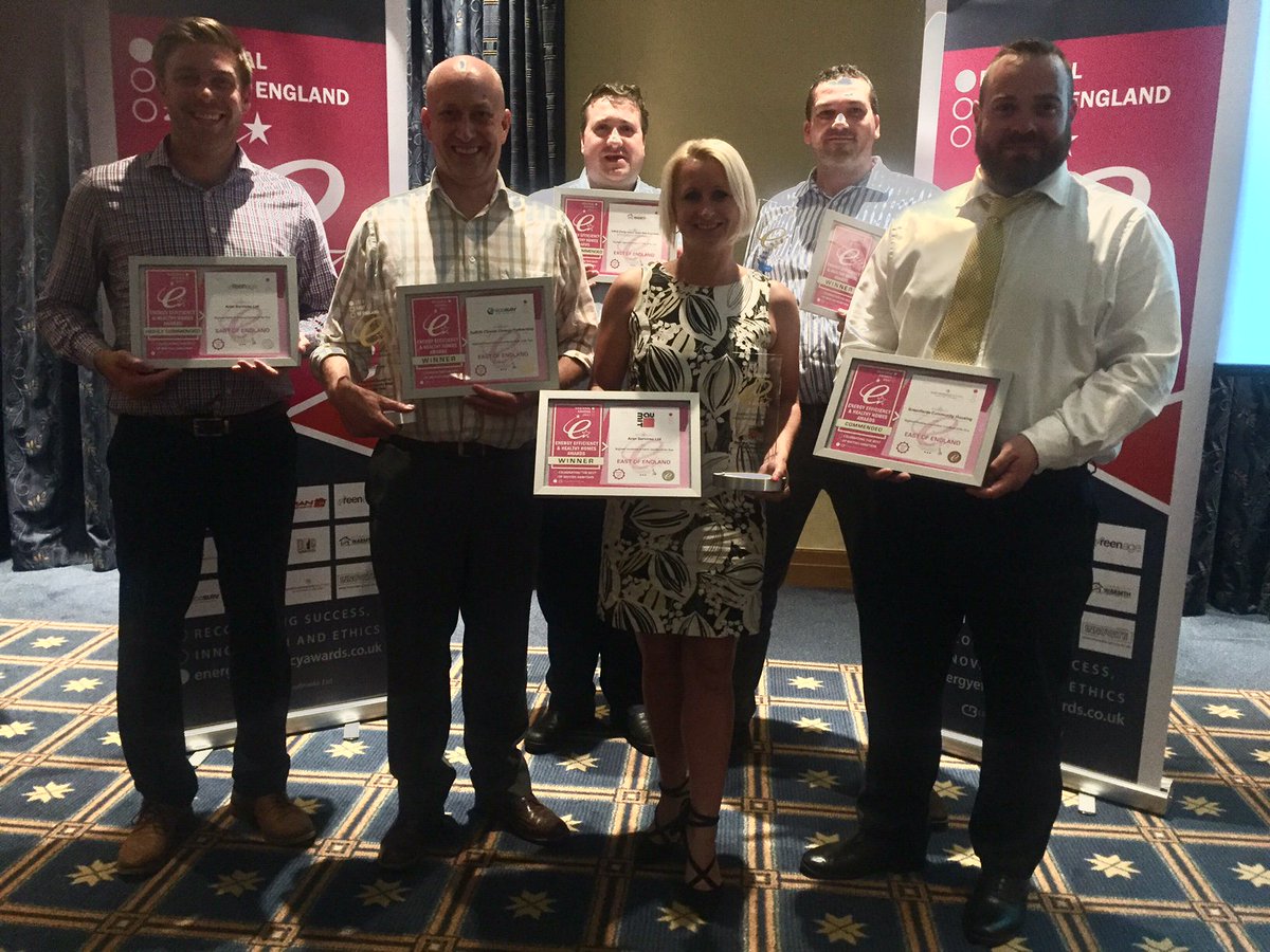 Aran_group's tweet photo. Proud of our @EEandHHAwards awards. Well done to all our hard working staff &amp; Suffolk Climate Change Partnership @greensuffolk @Suffolk_EA https://t.co/jWH2GFro8i