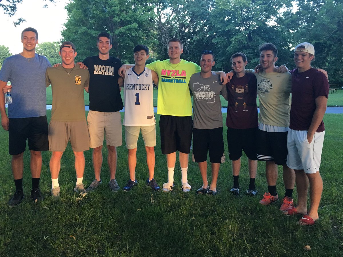 Not sure any AAU teams from 2 years ago are as still as close as we are. What a fun team reunion. Miss coaching these guys so much!! #WOTN