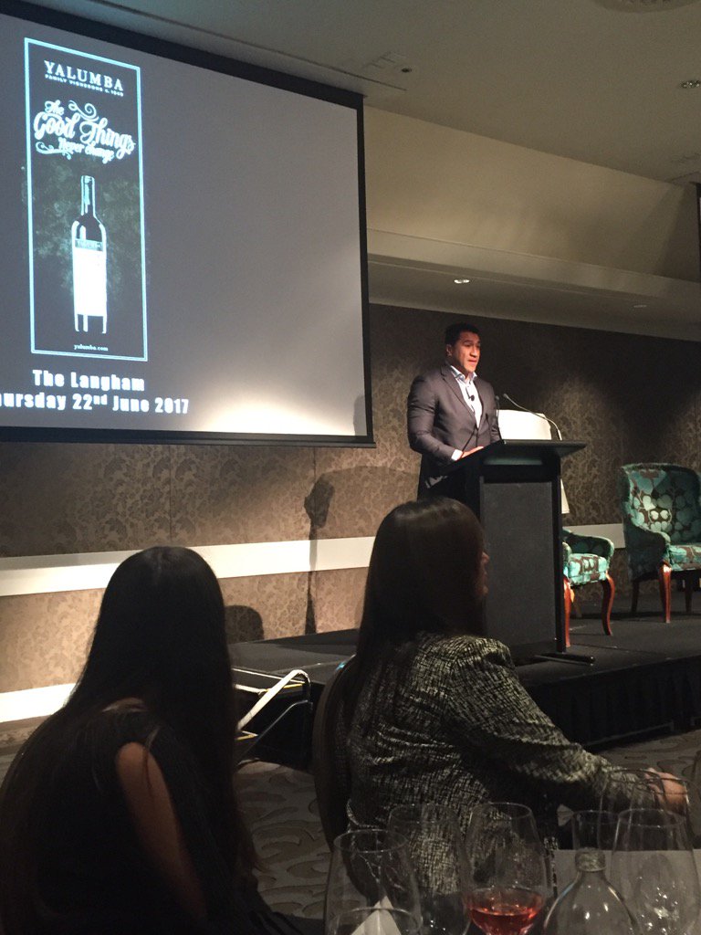 Mils Muliaina at the Yalumba Professionals lunch. What a legend!