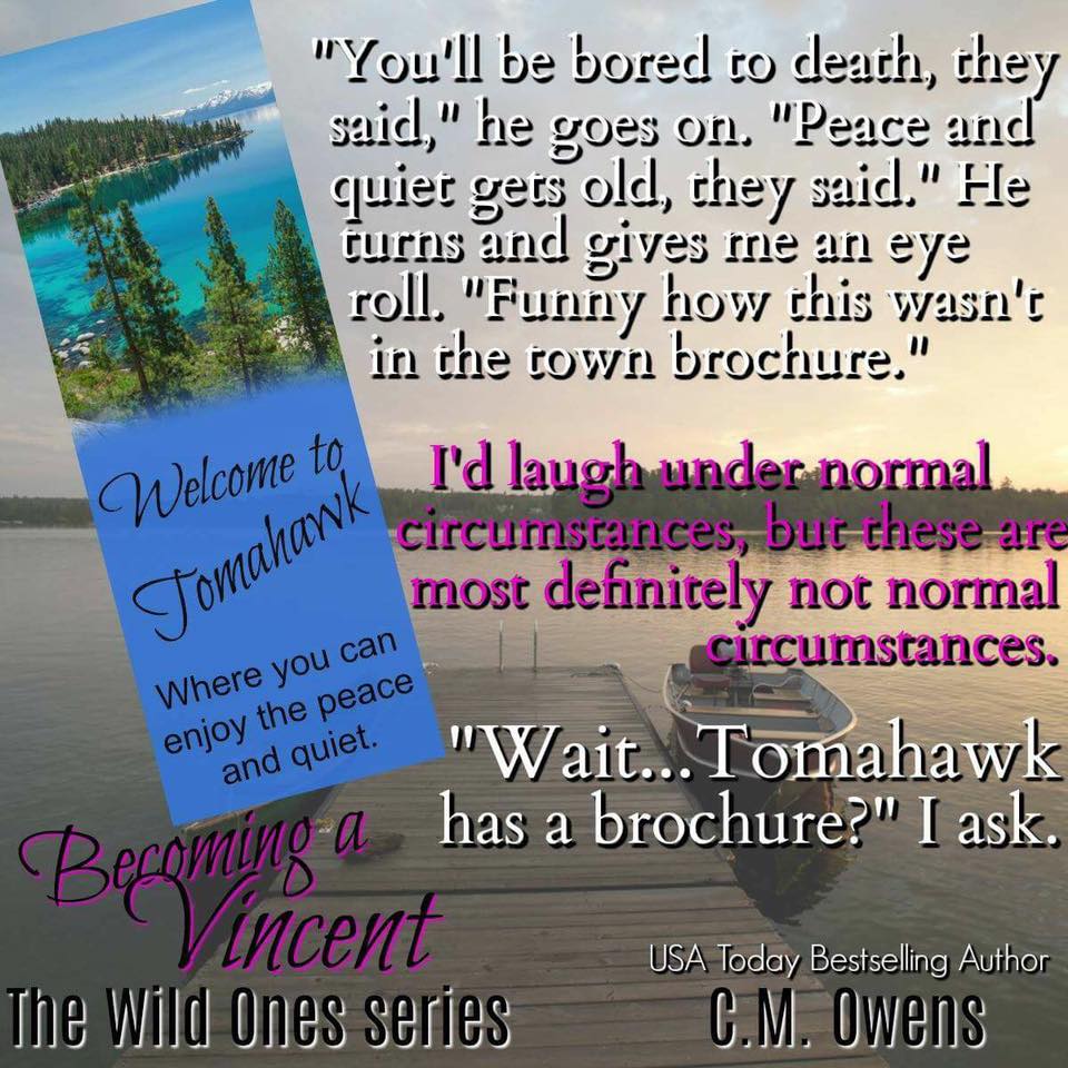 Sarah_ReadsBook's tweet photo. #NewRelease #WildOnes Becoming A Vincent by @CMOwensAuthor is now LIVE. https://t.co/yrbJcZV3wM
#BecauseBeards
@BookSmacked https://t.co/lawan0hbe4