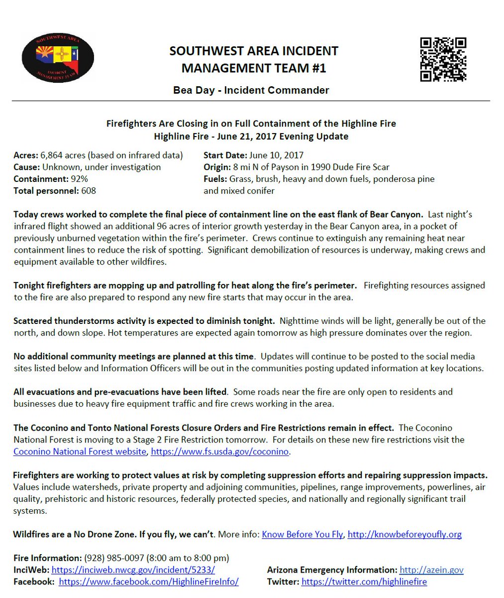 HighlineFire's tweet image. #HighlineFire June 21 Evening Update. Downloadable version available here: goo.gl/6pkBSa