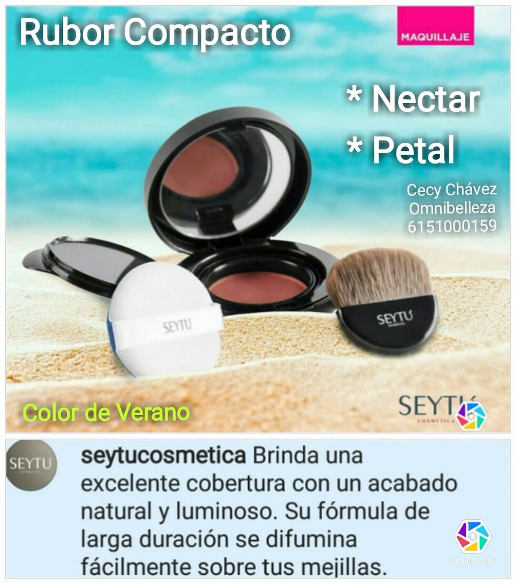ceccysalud's tweet photo. #RuborCompacto De #Seytúcosmetica
#CecyChavezOmnibelleza
👉https://t.co/K421iqsH0x! https://t.co/auVNz2CIzy