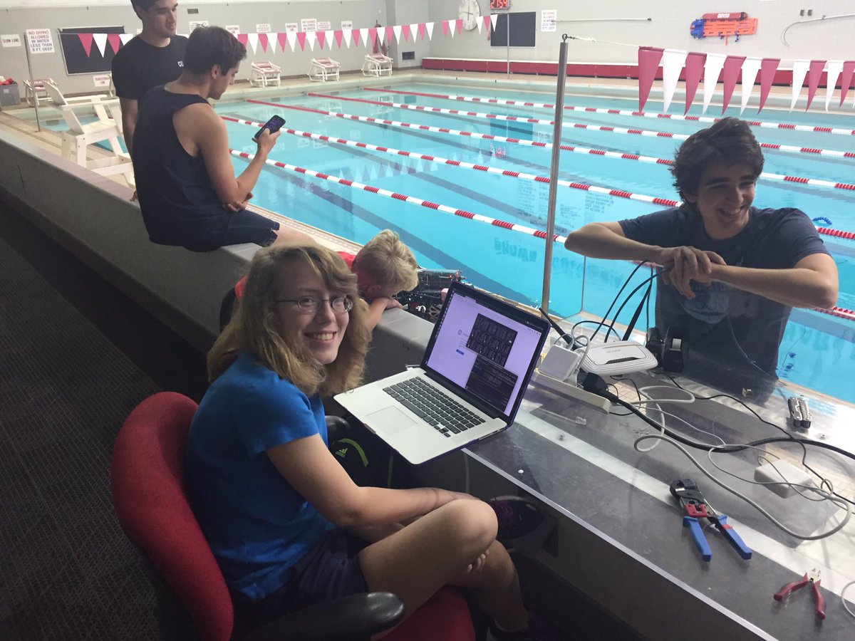 Wednesday night at the #Apollo or make that in the pool with Artemis on deck! Still smiling on these long #summer nights <a href="/CUAUV/">Cornell AUV</a>