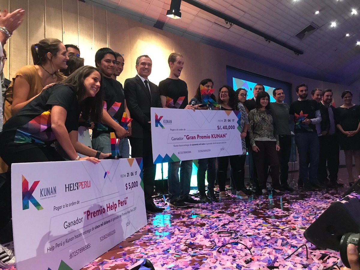 LibelulaPeru's tweet photo. 'Nada sobra, nadie sobra' felicitaciones a #SINBA, el ganador #DesafioKunan #InnovaciónSocial #Peru 👏👏 https://t.co/VlmwM4EVyj