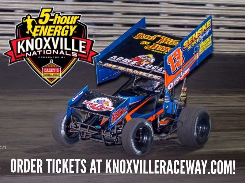 Countdown: 13 days until the 57th annual <a href="/5hourenergy/">5-hour ENERGY®</a> Knoxville Nationals presented by <a href="/caseysgenstore/">Casey's</a>!
