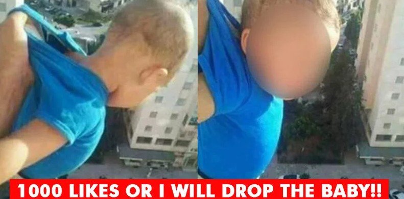 readersride's tweet photo. #Manjailed for hanging #baby from 15th floor of high-rise to get #Facebooklikes
Visit:https://t.co/R0wLOpb750
#readersride #unrealisticworld https://t.co/45PzytTMnH