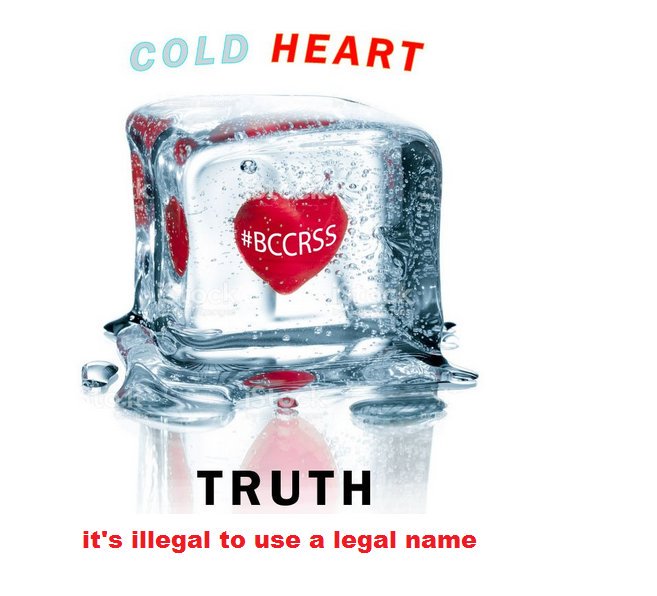 ErineTruth's tweet photo. it's #illegal to use a #Legal #Name 
#consciousness 
#ancestors
#earth
#world
#tellthetruth
#wakeup
Read #BCCRSS >>https://t.co/Iz2ZdjuKcU https://t.co/XBW2cgqQnp