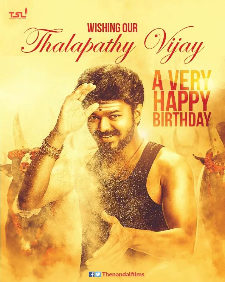 Happy happy birthday to my all time
fav.hero, Prince Charming
ilayathalapathy Vijay..  U
always will be the best! 
