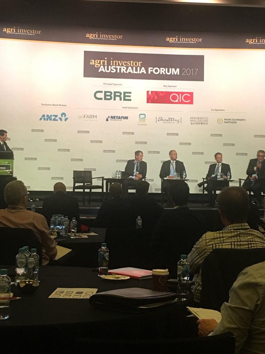 Great to hear Agri Investor industry panel addressing beef &amp; livestock through the value &amp; supply chain. #AgriAustralia #AgriInvestor