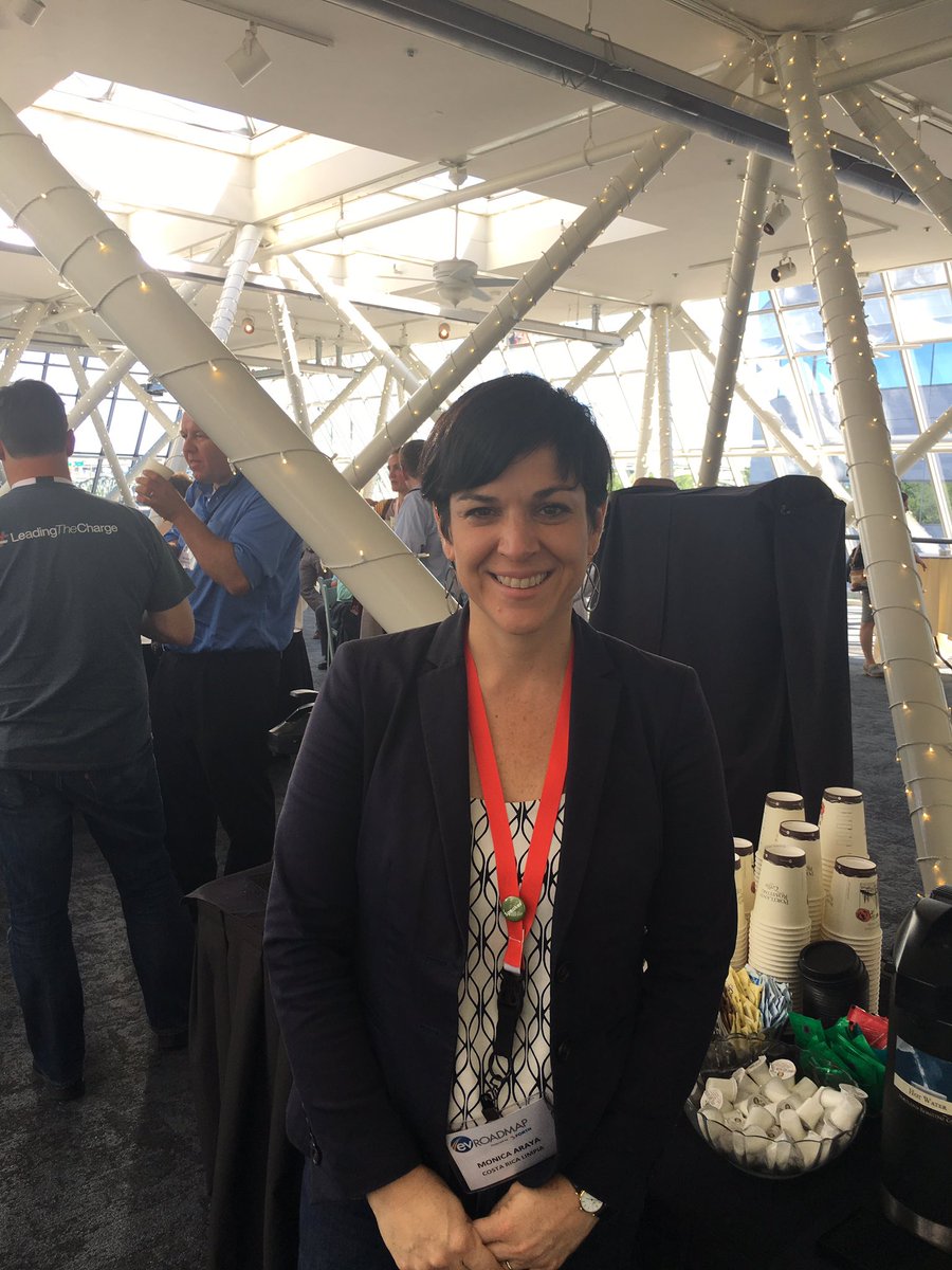 HarmWeken's tweet photo. At EV Roadmap. Monica Araya requests: stop exporting old technology and polluting cars to Costa Rica. It blocks the uptake of EV's #EVRM10 https://t.co/IkDOPX30Lf