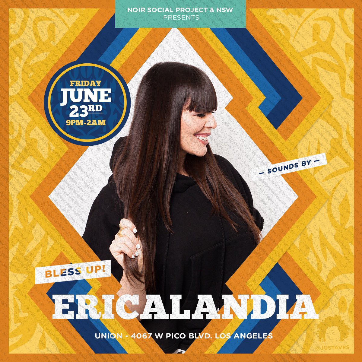 BLESSUPLA's tweet photo. @EKOGIRL MAKES HER FIRST APPEARANCE WITH US THIS FRIDAY. WE CANT WAIT TO HEAR WHAT SHE HAS IN HER ARSENAL. #BLESSUPLA #BETWEEKEND https://t.co/H3pXh88QPT