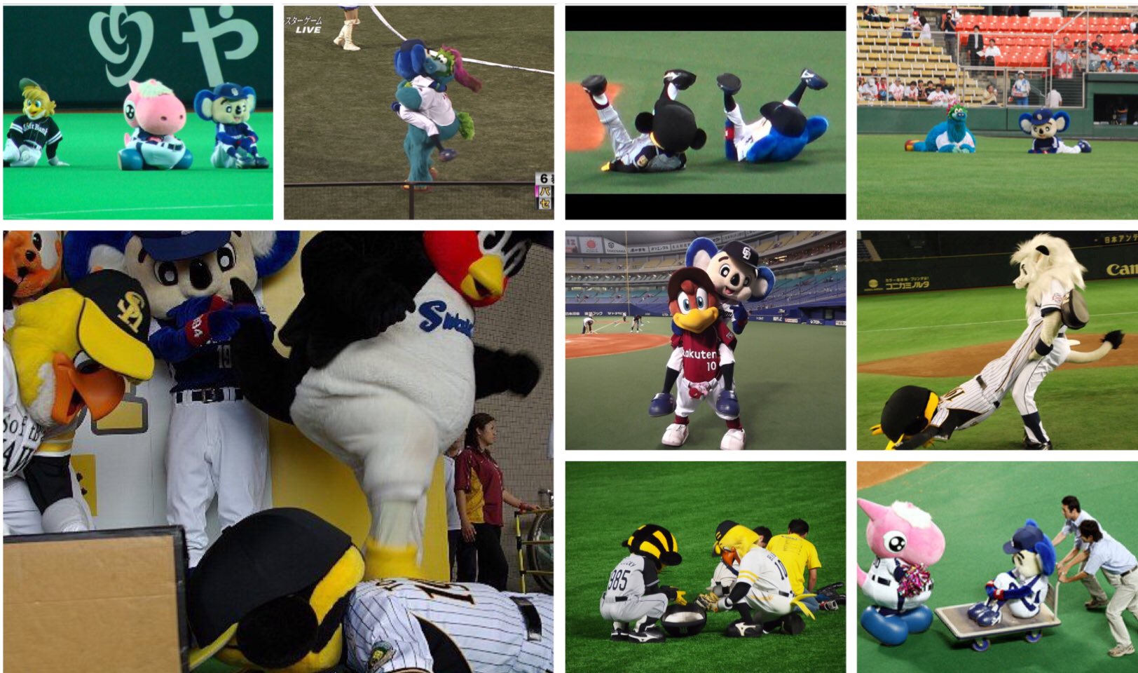 フリーダムすぎる プロ野球の球団マスコットたちの行動が面白い 話題の画像プラス フリーダムすぎる プロ野球の球団マスコットたちの行動が面白い 話題の画像プラス