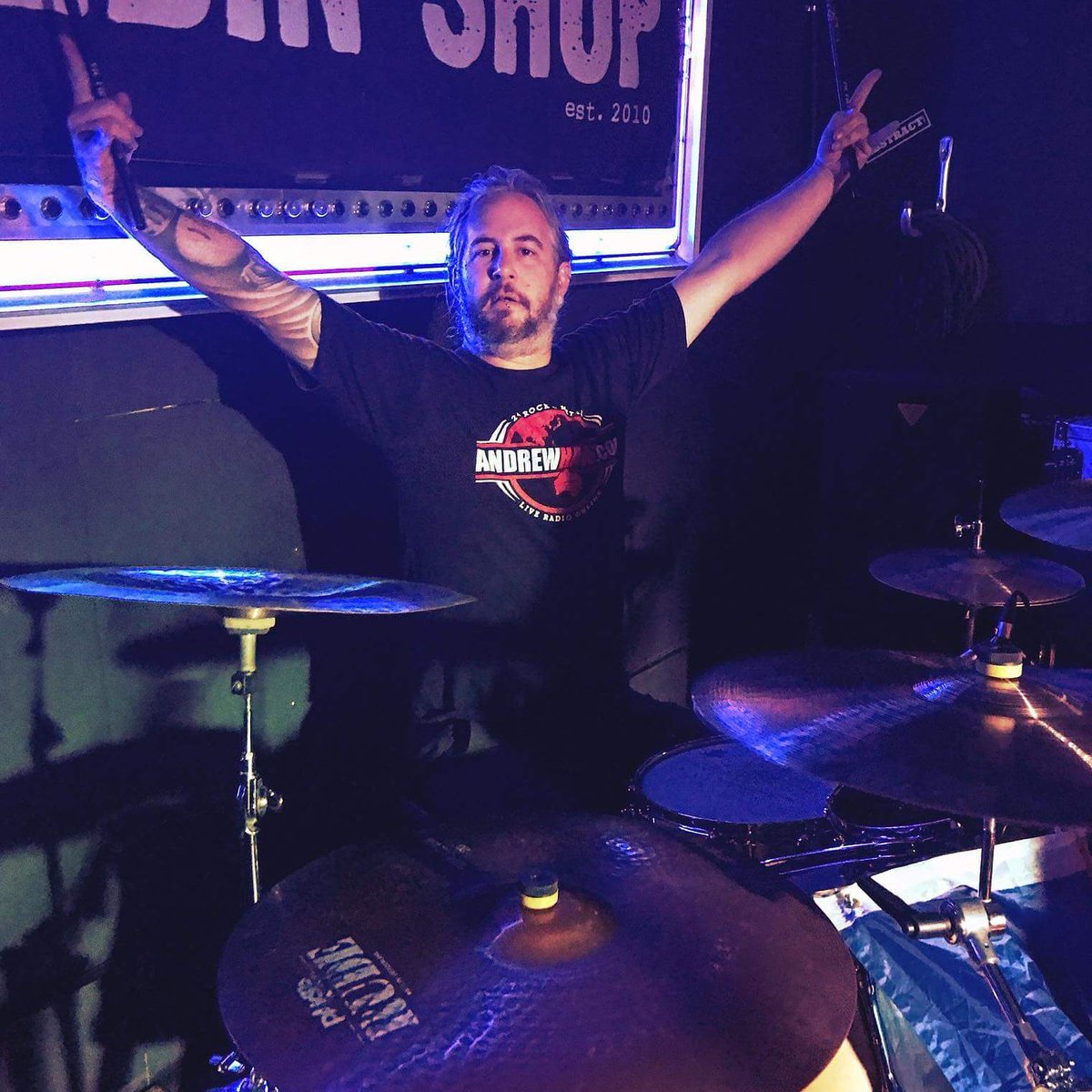 KG mid set destroying Ohio #drums #metal #noonegetsalivetour