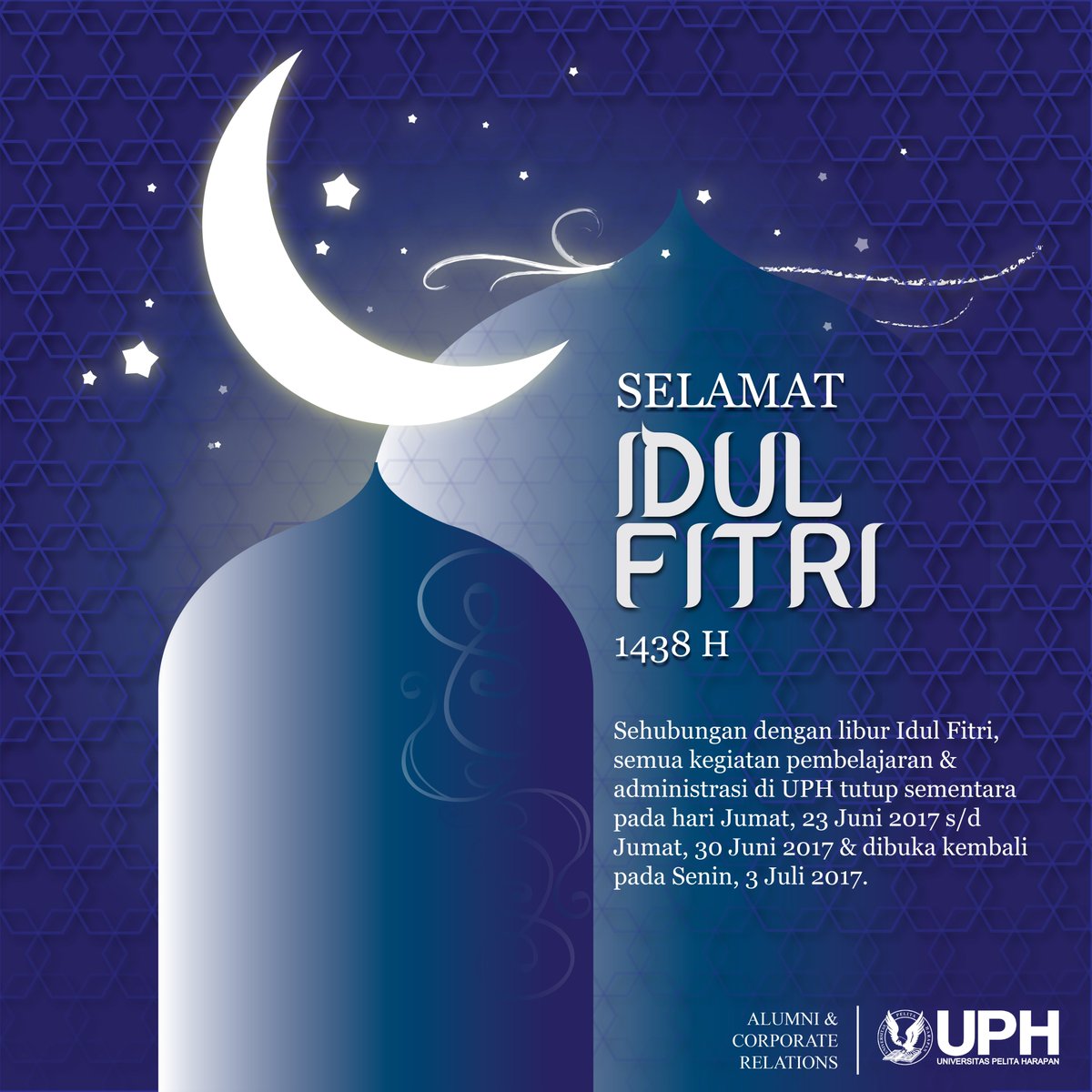 Selamat hari raya Idul Fitri 2017! Mohon maaf lahir &amp; batin.
