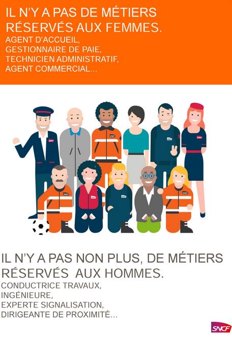 100% de nos métiers #SNCF sont ouverts aux femmes. ♀️sncfaufeminin.fr/fr/