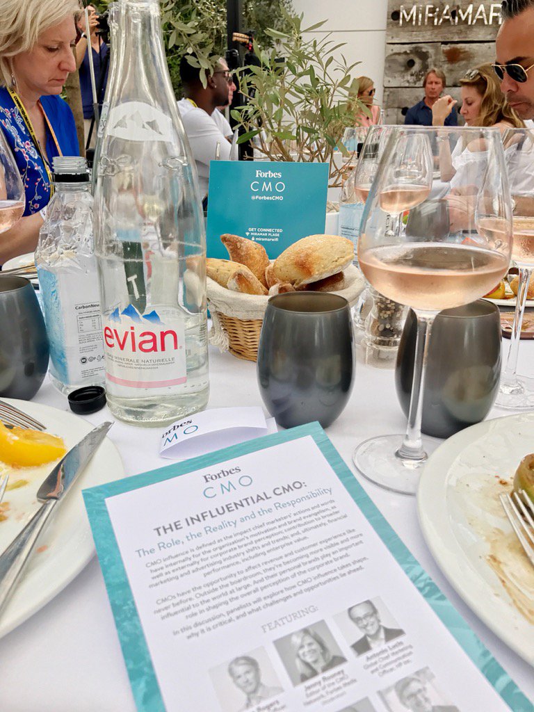At Forbes 10 most influential CMO's, Cannes lions festival, discussing Brand and culture in the digital world.