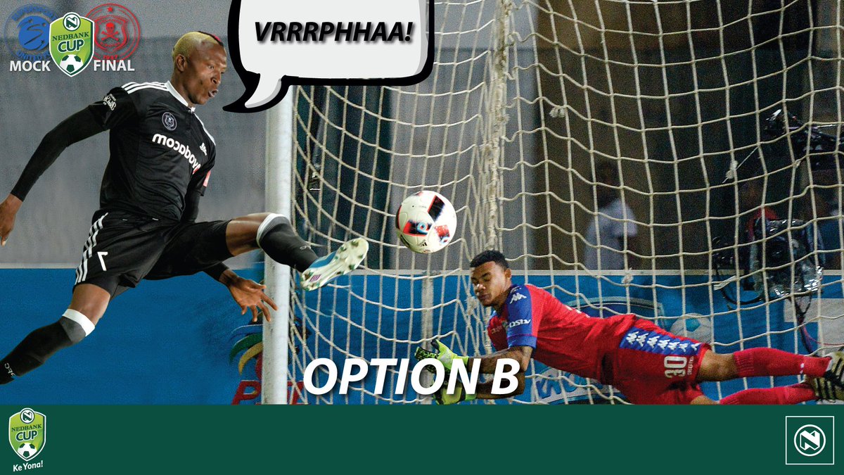 Soccer_Laduma's tweet photo. Option B takes it! Ndoro scores a stunning solo goal. #MockFinal https://t.co/P654yWyUCO