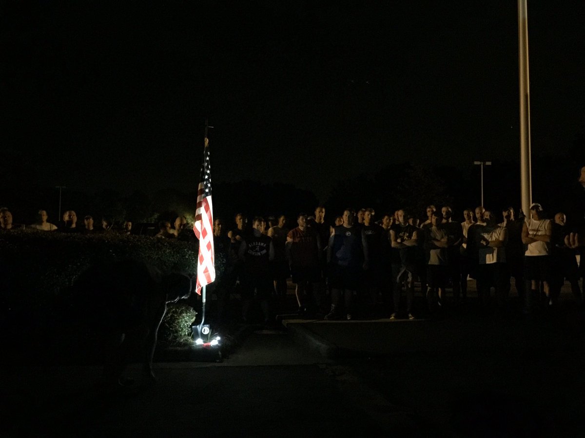 Incredible thing happened this morning at 0430. 100+men gathered to honor our fallen brother. <a href="/F3Nation/">F3</a> <a href="/F3LexSC/">F3 Lexington SC</a>