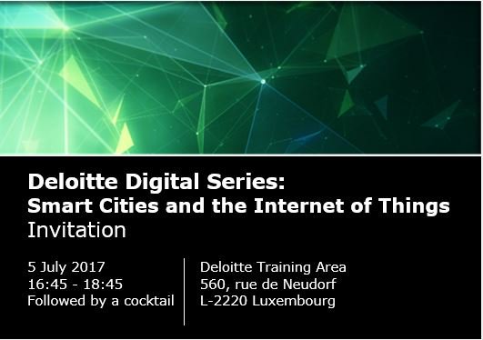 Inv. to "Deloitte Digital Series": “Smart Cities and the Internet of Things"
More Info in our Fb page
Registration: regonline.co.uk/registration/C…