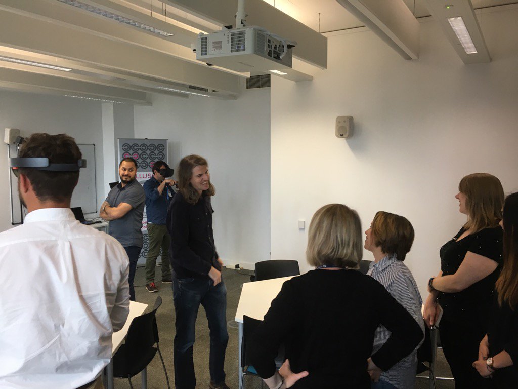 JonColen's tweet image. Difficult to give explanations on #VR when the users are in another world! #hcvs #steamlabs @helloculture17 @myBCU