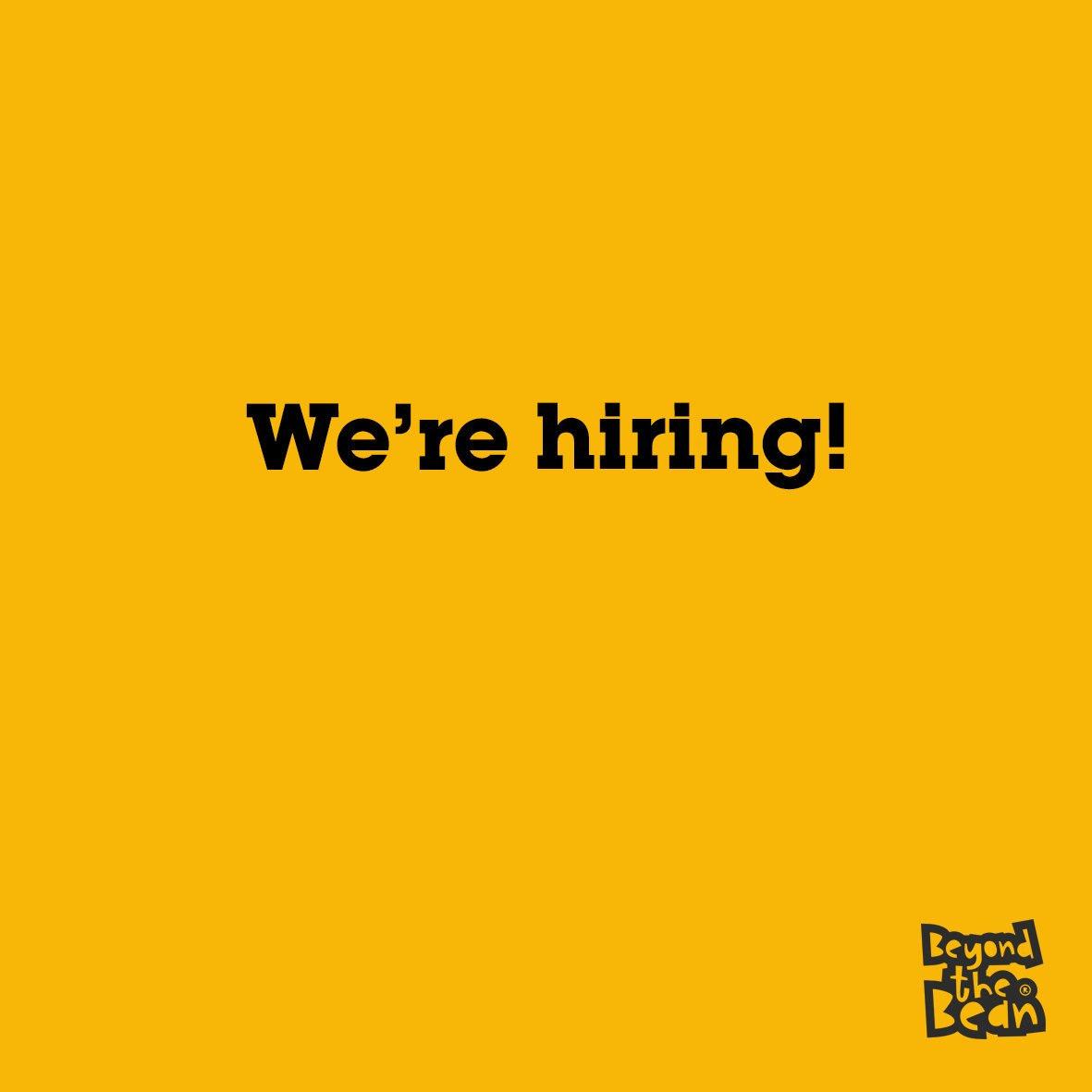 BeyondtheBean's tweet photo. Want to come and work at BTB HQ in Bristol? Want to be a Customer Services Guru? Email careers@beyondthebean.com for more details! https://t.co/vEcNmdpvs4
